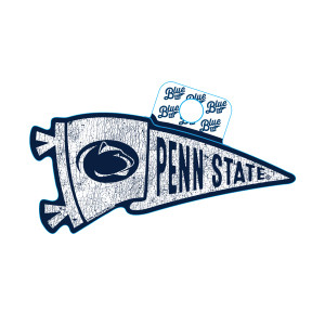sticker flag pennant with Athletic Logo and Penn State